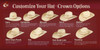 AMERICAN HAT COMPANY OPEN CROWN 4 1/4 DIAMOND WEAVE - HAT STRAWS  - 6400