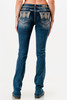 GRACE IN LA 430 AZTEC EMBROIDERY - LADIES JEANS  - EB81810
