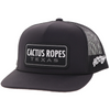 HOOEY CACTUS ROPES BLACK/WHITE - HATS CAP  - CR125