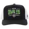 HOOEY "AUSTIN GAMBLERS" BLACK WHITE - HATS CAP  - AG011T-BKWH