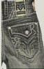 ROCK REVIVAL JAILIN J205 STRAIGHT GHOST - MENS JEANS  - RP3940J205R