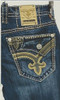 ROCK REVIVAL PRAIRE BOOT CUT DARK WASH - MENS JEANS  - RP5730B201R