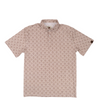 LAZY J RANCH WEAR BROWN PERFORMANCE PRINT - MENS POLO  - LJ-2563