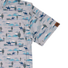 LAZY J RANCH WEAR CACTUS PERF PRINT BLUE - MENS POLO  - LJ-2561