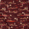 LAZY J RANCH WEAR CACTUS MAROON PRINT - MENS POLO  - LJ-2561-MAROON