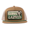 LAZY J RANCH WEAR COYOTE BROWN & WHITE SHAFTER - HATS CAP  - BRNWHT4-SHAFTER