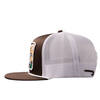 LAZY J RANCH WEAR BROWN & WHITE DEL RIO - HATS CAP  - BRNWHT4-DELRIO