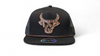 LOST CALF BLACK ROPE 3D TOOLED LOGO - HATS CAP  - RANCHERA FLAT