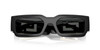 VERSACE SMALL RECTANGLE BLACK W/GREY - SUNGLASS VERSACE  - 4506UGB1/87