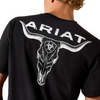 ARIAT STIPPLE STEER CLASSIC BLACK - MENS TEE  - 10058431