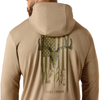 ARIAT REBAR SUNBLOCKER GREIGE HOODIE - MENS SHIRT  - 10071107