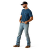 ARIAT FLAG BRONCO BLUE - MENS TEE  - 10071192