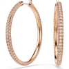 SWAROVSKI DEXTERA HOOP PAVE ROSE GOLD - ACCESSORIES JEWELRY EARRINGS - 5383938