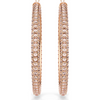 SWAROVSKI DEXTERA HOOP PAVE ROSE GOLD - ACCESSORIES JEWELRY EARRINGS - 5383938