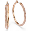 SWAROVSKI DEXTERA HOOP PAVE ROSE GOLD - ACCESSORIES JEWELRY EARRINGS - 5383938