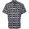 HOOEY SOL GREY AZTEC SNAP PRINT - MENS SHIRT  - HT2621BKAZ