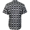 HOOEY SOL GREY AZTEC SNAP PRINT - MENS SHIRT  - HT2621BKAZ