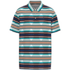HOOEY RED / BLUE STRIPE AZTEC PATERN - MENS POLO  - HP2602AZBK