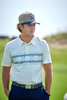 HOOEY GARDENIA AZTEC PRINT CREAM - MENS POLO  - HP2602CRAZ