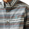 ARIAT PAULINE GREY SERAPE STRIPE - KIDS BOYS SHIRT - 10071621