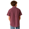 ARIAT PIPPIN MAROON GEOMETRIC PRINT - KIDS BOYS SHIRT - 10071675