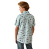 ARIAT PRATT BLUE GLOW PRINT - KIDS BOYS SHIRT - 10071677