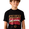 ARIAT HIGHLAND SUNDOWNER BLACK - KIDS BOYS TEE - 10071181