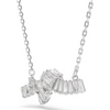 SWAROVSKI MATRIX BAGUETTE KNOT SILVER - ACCESSORIES JEWELRY NECKLACE - 5728553