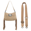 WRANGLER FRINGE TAN BUCKLE HOBO - LADIES PURSES  - WG241-2022TN