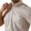 ARIAT WF CHRIS  WHITE GEO PRINT - MENS SHIRT  - 10071739