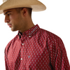 ARIAT TEAM WILLOW FITTED RED & BLUE - MENS SHIRT  - 10071758