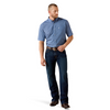 ARIAT WRINKLE FREE BLUE GEO PRINT - MENS SHIRT  - 10071017