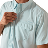 ARIAT VENTEK OUTBOUND FITTED BLUE - MENS SHIRT  - 10071763