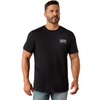 ARIAT CANYON AZTEC SHIELD BLACK - MENS TEE  - 10054353