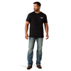 ARIAT CANYON AZTEC SHIELD BLACK - MENS TEE  - 10054353