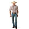 ARIAT PRO PASCAL MAROON PLAID - MENS SHIRT  - 10071616