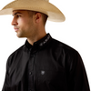 ARIAT TEAM LOGO TWILL BLACK GREY - MENS SHIRT  - 10071685