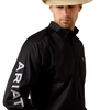 ARIAT TEAM LOGO TWILL BLACK GREY - MENS SHIRT  - 10071685