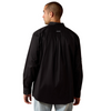 ARIAT TEAM LOGO TWILL BLACK GREY - MENS SHIRT  - 10071685