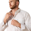 ARIAT WF CAL WHITE MEDALLION PRINT - MENS SHIRT  - 10071752