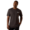 ARIAT DIAMOND CANYON VINTAGE BLACK - MENS TEE  - 10061561