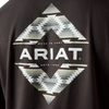 ARIAT DIAMOND CANYON VINTAGE BLACK - MENS TEE  - 10061561