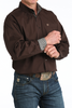 CINCH BROWN STRETCH SOLID - MENS SHIRT  - MTW1106065