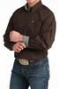 CINCH BROWN STRETCH SOLID - MENS SHIRT  - MTW1106065