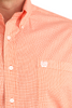 CINCH ORANGE GEOMETRIC PRINT - MENS SHIRT  - MTW1106058