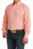 CINCH ORANGE GEOMETRIC PRINT - MENS SHIRT  - MTW1106058