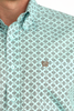 CINCH LIGHT BLUE GEOMETRIC PRINT - MENS SHIRT  - MTW1106060