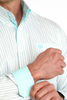 CINCH WHITE STRIPE PRINT - MENS SHIRT  - MTW1106061