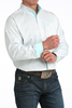 CINCH WHITE STRIPE PRINT - MENS SHIRT  - MTW1106061