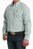 CINCH MINT GEOMETRIC PRINT - MENS SHIRT  - MTW1106063